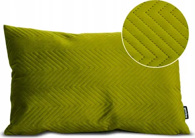 Produktbild von Geronimo | Dekokissen - Hellgrün - 60x40 cm - Gestepptes Kissen - Maschinenwaschbar - Abnehmbarer Bezug - Antiallergisch