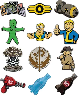 Image de Zestaw Mystery Pinów Fallout - Wersja 2 (12 sztuk)