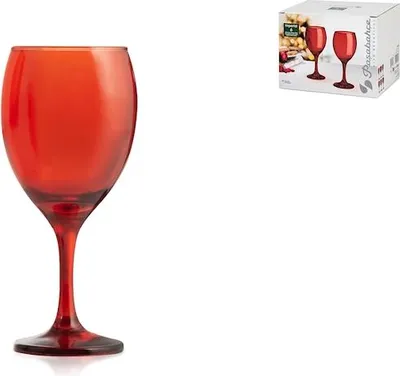 Immagine prodotto di 6 calici imperial in vetro colore rosso cl 25
