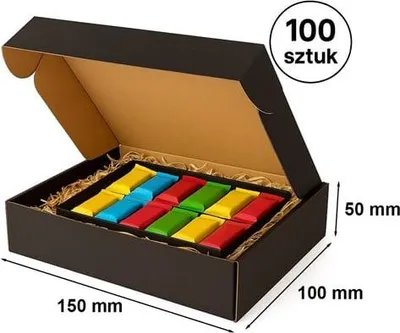 Image de Boîtes en carton noir 150 x 100 x 50 mm – lot de 100 pièces