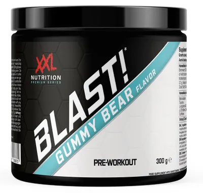 Produktbild von Pre Workout Booster | XXL Nutrition Blast! Pre Workout Gummibeer 300 g | Trainingsbooster mit Citrullin Beta Alanin & Koffein
