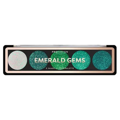 Zdjęcie produktu dla Profusion Emerald Gems Eyeshadow Paleta 5 cieni do powiek