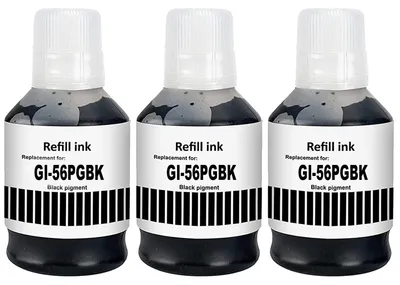 Obrázok produktu pre Kompatibilné atramentové kazety GI56 pre tlačiarne Canon - balenie 3 kusov (čierna)