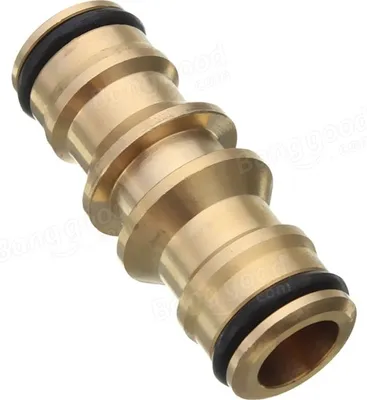 Immagine prodotto di Connettore in ottone a due vie a giunto rapido per il lavaggio del tubo dell'acqua dell'auto e del giardino