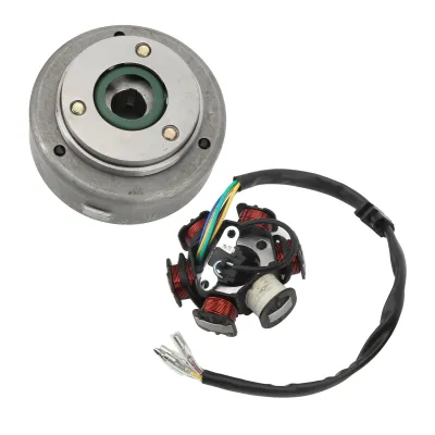 Image de 6 Coil Stator Plate Vliegwiel Roller,Allumage AC Stator with Flywheel,Coil Ignition Magneto Stator Plate,Magneto Stator Ignition Generator Plate,Magneto Stator Flywheel Rotor,Magneto Flywheel Stator Ignition Plate