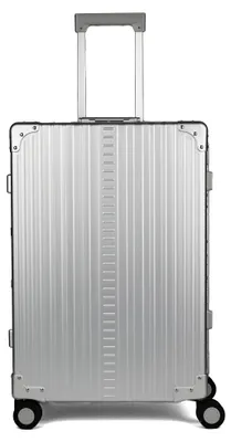 Produktbild von Aleon Traveler 4-Rollen Trolley Aluminium 67 cm mit Kleidersack