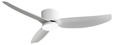 Immagine prodotto di Ventilatore a Soffitto HELIKA Bianco con LED 18W Integrato, Regolazione CCT 3000-4000-6500K, Telecomando e Invertitore di Marcia - Rossini