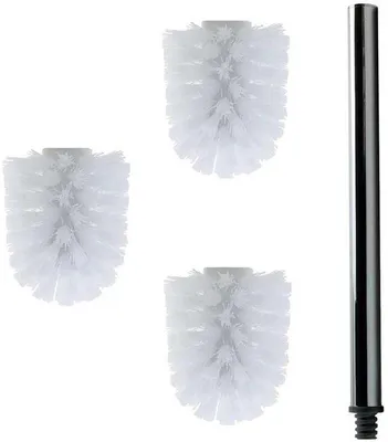 Produktbild von Daloual 3 x Bürstenkopf Weiß Griff 40 cm