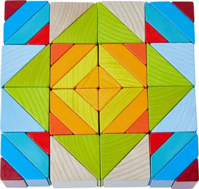 Image de HABA Blocs de construction Blocs créatifs Mosaïque en cubes