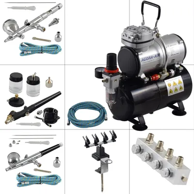 Produktbild von Agora-Tec® Airbrush Komplett-Set PROFI XV.13
