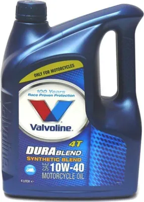 Obrázek produktu pro Motoröl Valvoline Dura Blend 4T 10W40 4 LTR Motocyklový olej DuraBlend 10W-40