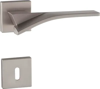 Produktbild von MARCHESI Drückergarnitur TABOR auf Rosette BB, 38-45 mm, Zamak vernickelt matt
