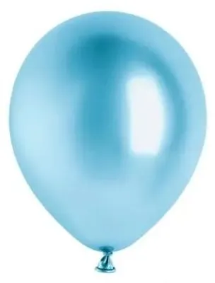 Image de Ballons bleus brillants, 12 cm, 50 pièces - PartyDeco