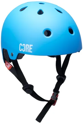 Produktbild von Core Street Helm blau/ Logo weiß S/M (55-58cm)