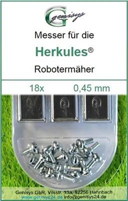 Produktbild von 18 Ersatz-Messer Messersatz Klingen 0,45mm kompatibel mit Herkules G-Force 1000 1500 2500 Hercules