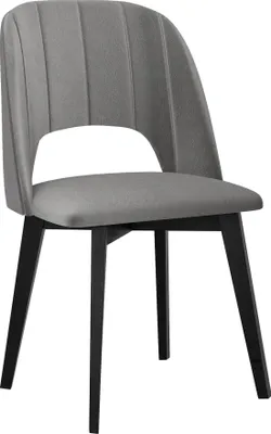 Produktbild von MIRJAN24 Stuhl Monti IV Pik Gerade, Esszimmerstuhl aus Buchenholz, Stilvoll Polsterstuhl, Wohnzimmer (Holzfarbe: Schwarz, Stofffarbe: Riviera 91)