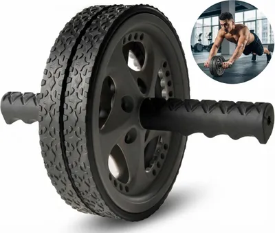 Image de Oliver Appareil pour abdominaux Duo-Wheel - noir
