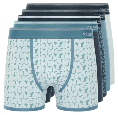 Obrázek produktu pro Crosshatch – pánské boxerky „Dringal“ (balení po 5 kusech) BG2588 (L) (modré)