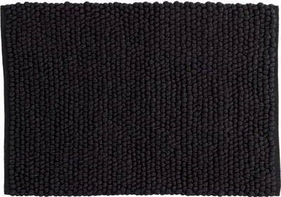 Obrázok produktu pre FURNLUX Kúpeľňová predložka Wilmer Black 50 cm / Hlavná farba: čierna / Rozmery: 50 x 80 x 2 cm