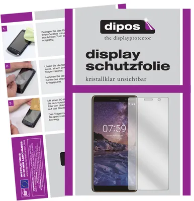 Produktbild von 6x Schutzfolie für Nokia 7 Plus klar Displayschutzfolie Folie Display Schutz