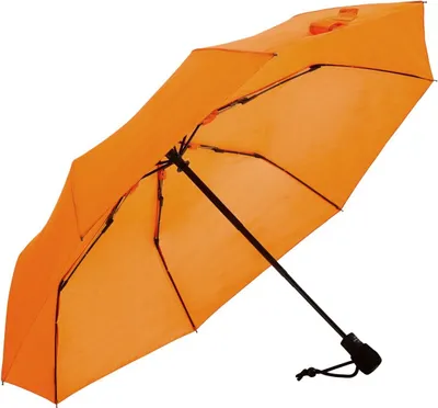 Produktbild von Regenschirm Wanderschirm Taschenschirm Trekking Automatik Leicht Windproof Orange