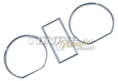 Zdjęcie produktu dla Chromowane pierścienie prędkościomierza do VW Golf 2 II + Jetta 2 II