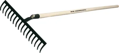 Produktbild von Rex SHW Bau-/Gartenrechen 12 Zinken, m. Stiel 150cm