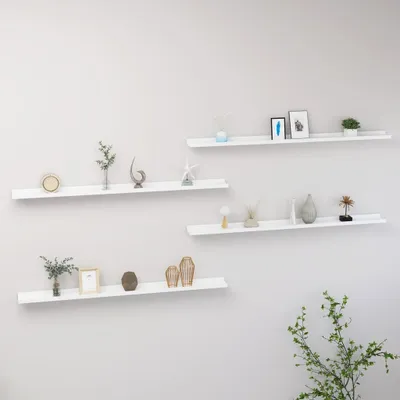 Produktbild von Maison Exclusive - Wandregale 4 Stk. Weiß 115x9x3 cm