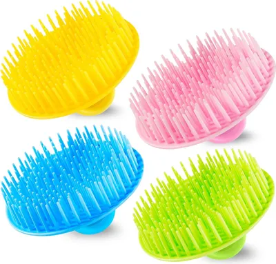 Produktbild von Shampoo Bürste Kopfhaut Massager Haarbürste Nass Trockener Kamm Kopf