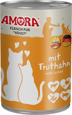 Image de AMORA Cat Fleisch Pur Truthahn 400g