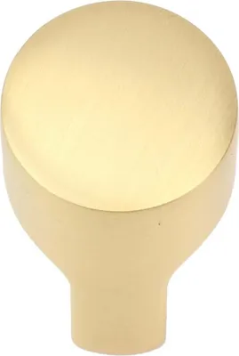 Produktbild von Natural Goods Berlin Möbelgriff KNOPF, Möbelknopf, Schrankgriff, Knauf für Schublade und Tür, Gold (gebürstet), 1 Stück