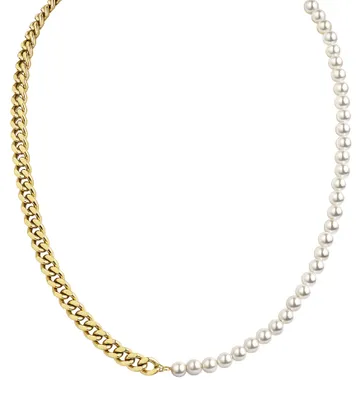 Produktbild von Zeeme Stainless Steel Collier Edelstahl 50cm gelb 344050105-2