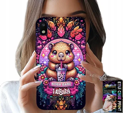 Image de Étui Pour Samsung A10 - Sweet Capybara With Sheik, Super Designs