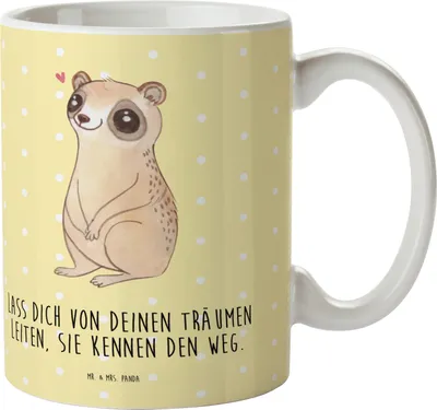 Produktbild von Mr. & Mrs. Panda Kinderbecher Plumplori Glücklich - Gelb Pastell - Geschenk, Pott, Camping Tasse, Mehrwegbecher, Haferl, Glück, Niedlich, Lustige Sprüche, Plastikbecher