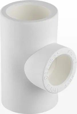 Produktbild von DN 32/25/32, PPR Aqua Plus T-Reduzierstück in Weiß | Wasserrohr, Heizungsrohr Klimaleitung Fusiotherm