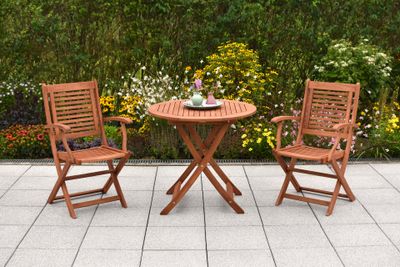 Merxx Gartenmöbelset "Cordoba" 3tlg. - Eukalyptusholz - 50548-011