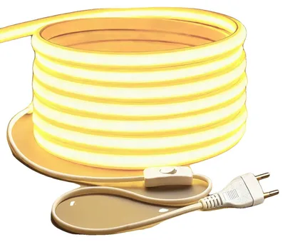 Imagen del producto de Tiras de luces LED, alta luminosidad, diseño cortable, luz blanca cálida, 30 metros