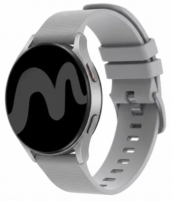Productafbeelding van imoshion Siliconen sport bandje met gesp - Universeel 20 mm aansluiting - Grijs, AI-gegenereerde afbeelding
