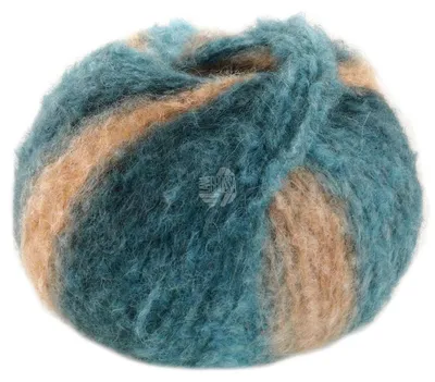 Produktbild von Lana Grossa - Gigante 0009 türkis grau- dunkelpetrol camel beige