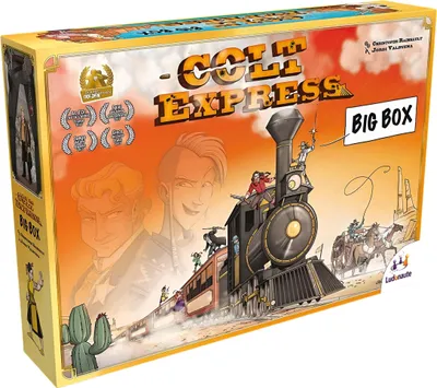 Zdjęcie produktu dla Asmodee Colt Express Big Box, Gra planszowa, Strategia, 10 lat(a), 40 min, Gra rodzinna