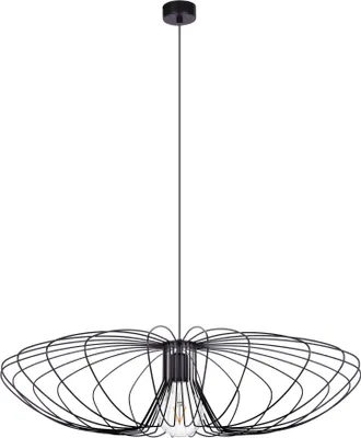Zdjęcie produktu dla Lampa wisząca Kaja TIZI czarna 1xE27x60W metal wym:100x80x80cm IP20 Kaja