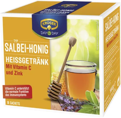 Produktbild von KRÜGER DAY by DAY Heißgetränk 20234 Salbei-Honig 18St