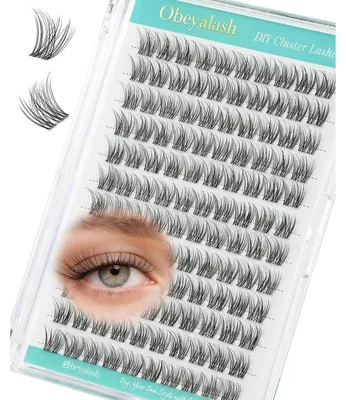 Produktbild von Cluster Wimpernextensions D Curl 12mm Wiederverwendbar Natürlicher Look 120 Stück