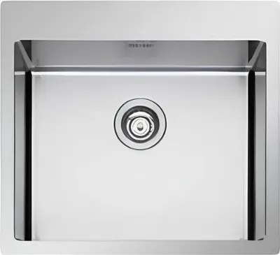 Produktbild von Apell SZ55FBC, Aufsatzwanne, Quadratisch, Edelstahl, 1 Becken, Quadratisch, 530 x 490 mm