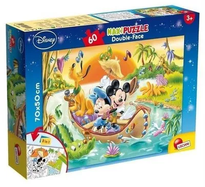 Zdjęcie produktu dla Puzzle dwustronne Maxi 60 Myszka Mickey