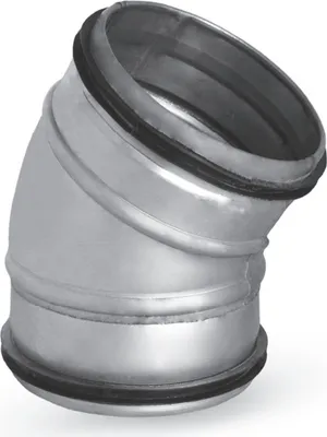 Produktbild von 30° Bogen Wickelfalz Lüftung Lippendichtung Winkel Wickelfalzrohr Dichtung Ø 160 mm