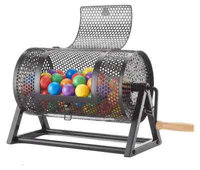 Obrázok produktu pre VEVOR Tombola bubon, 295 x Ø 167 mm, bubon s kapacitou 2500 lístkov alebo 100 lotériových guličiek, bubon na žrebovanie s kľukou a trojnožkou, na podujatia a oslavy, čierny