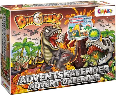 Image de Calendrier de l'Avent Dinosaures - Éruption volcanique