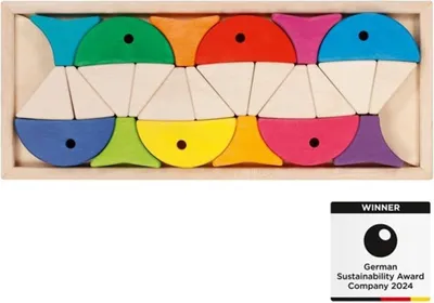 Produktbild von Legespiel und Bausteinkasten 6 bunte Fische