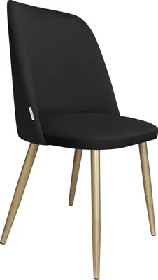 Zdjęcie produktu dla Krzesło do jadalni i salonu GOYA MG19 - Eleganckie krzesło welurowe na złotych nogach
